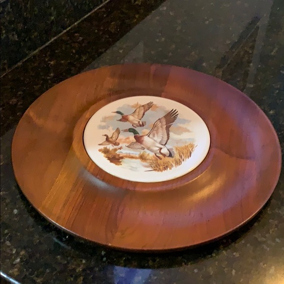 Vintage Ozark Walnut Wood Duck Dish Tray/Plate - Picture 8 of 8
